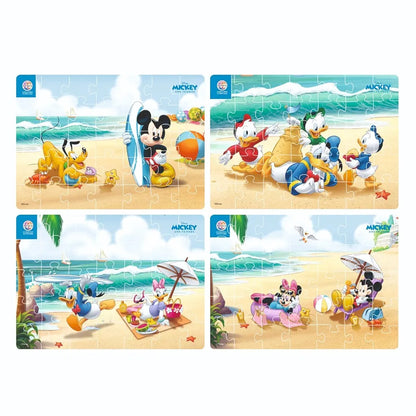 Ratna's 4 in 1 Disney Jigsaw Puzzle 140 Pieces for Kids. 4 Jigsaw Puzzles 35 Pieces Each 
