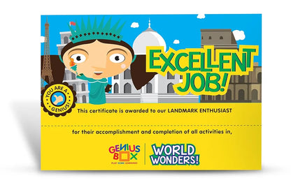 Genius Box Educational Toy for 5+ Year Age: World Wonders DIY, Activity Kit, Learning Kit, Educational Kit, STEM Toy 20 Activity Kit