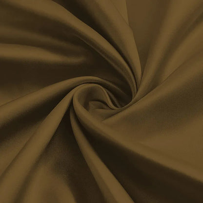 Divine Casa Semi Blackout Door Curtain 7 Feet Colour Meerkat Brown Solid Micro Satin Room Darkening Panel with Metal Grommets (Pack of 1)