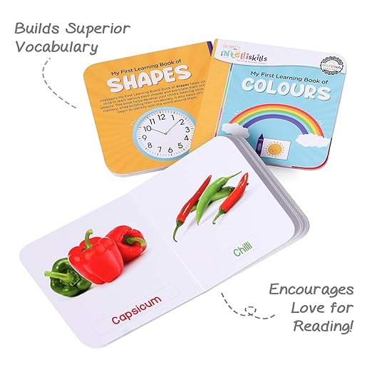 Firstcry Intelliskills My First Learning Set of 12 Premium Board Books for Babies & Toddlers | Early Learning Educational & Activity