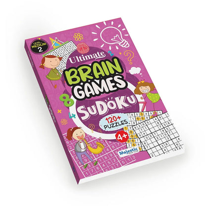 Sudoku Level 2 Medium for Kids  - Ultimate Brain Games: 120+ Challenging Puzzles to Enhance Cognitive Skills - | The Book Tree Books