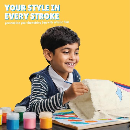 Kalakaram Diy Drawstring Bag Painting Kit | Animal Theme Painting Kit |  Diy Painting Kit for Kids