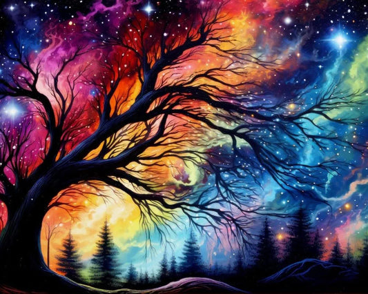 TULIP N TURTLE Northern Light Diy Acrylic Paint By Number Kit For Adults Kids Beginner Number Painting Kit Diy Canvas Painting By Number Wall Decoration Diy Painting Kit,Multi-Coloured