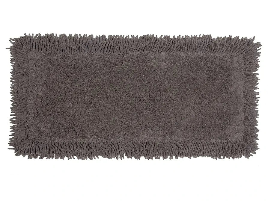Saral Home Shaggy Soft Cotton Durable & Washable Multipurpose Bedside Runner Colour Dark Grey