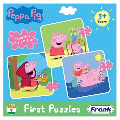 Frank Peppa Pig A Set of 3 Jigsaw Puzzle for Kids Above for Focus and Memory - 60410
