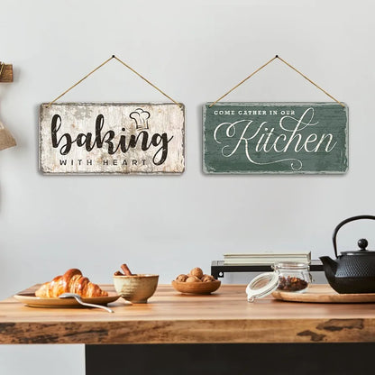 Kotart Kitchen Quotes Wooden Wall Art Hanging for Restaurant Bar Dianing Area 5
