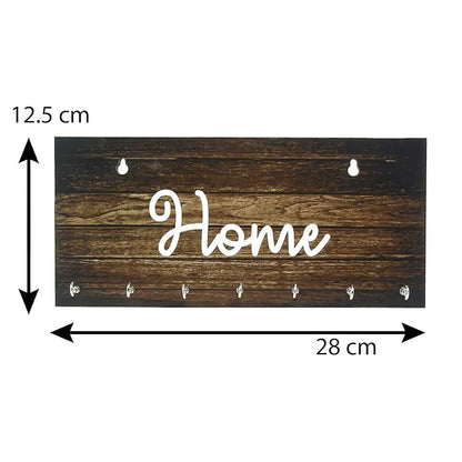 Ecraftindia Home Theme Wooden Key Holder With 7 Hooks