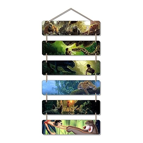 Angel Infinite Mowgli Design Decorative Wall Hanging Wooden Art Decoration Item For Kids Room
