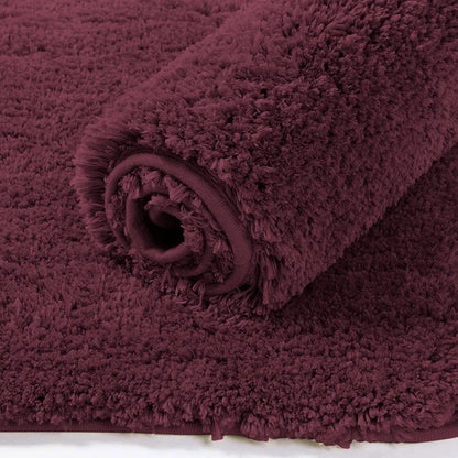 Luxe Home International Runner Super Soft Anti Skid Newman Rug For Bedroom  Rectangular Colour Wine