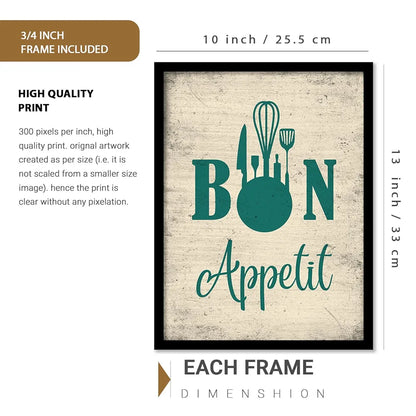 Kotart Wood Restaurant Quotes Framed Posters For Kitchen Wall Decoration Kitchen 6