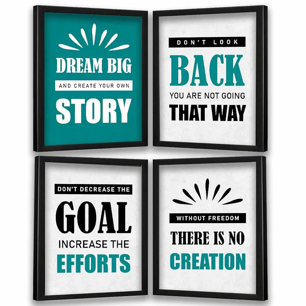 Kotart Dream Big Framed Posters for Living Room Wall Decor
