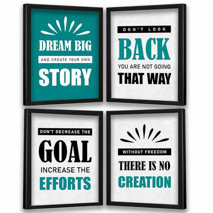 Kotart Dream Big Framed Posters for Living Room Wall Decor