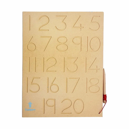 Tantrums Tracing Numbers 1-20 Board for Kids 3+ Age | Helpful Education Puzzle Learning Aid for Kids 