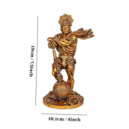 Tied Ribbons Lord Bahubali Hanuman Idol for Home Decor Pooja Room Bajrangbali Murti Statue