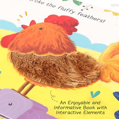 Firstcry Intelliskills Premium Touch & Feel Farm Friends Learning Board Book for Kids | Pre-school Learning & Educational Book for Boys