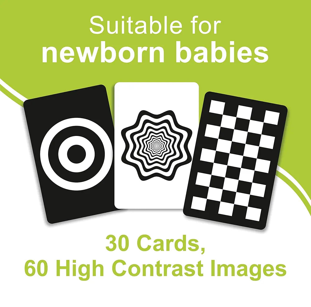 Gurukanth® Premium High Contrast Flash Cards for New Born Baby - Black & White | 60 Objects | Infant Babies Flash Cards for 0 3 6 12 18 36 Months