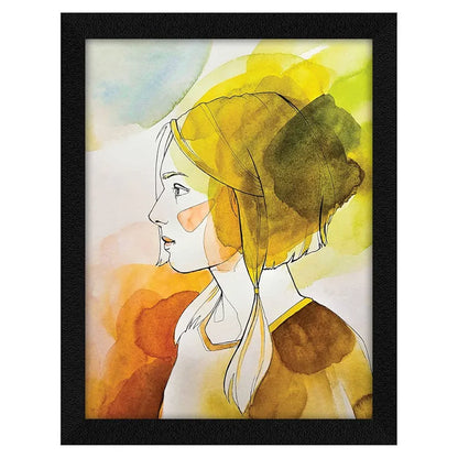 ArtX Paper Watercolor_Women Abstract Frame Wall Art Painting