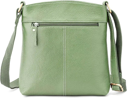 Goatter Genuine Leather 9.5" Inch Sling Cross-BodyBag for Girls And Women,