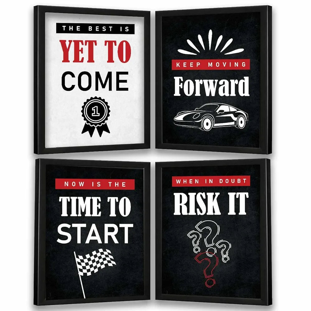 Kotart The Best is Yet to Come Framed Posters Inspirational Quotes Posters with Frame