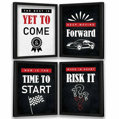 Kotart The Best is Yet to Come Framed Posters Inspirational Quotes Posters with Frame