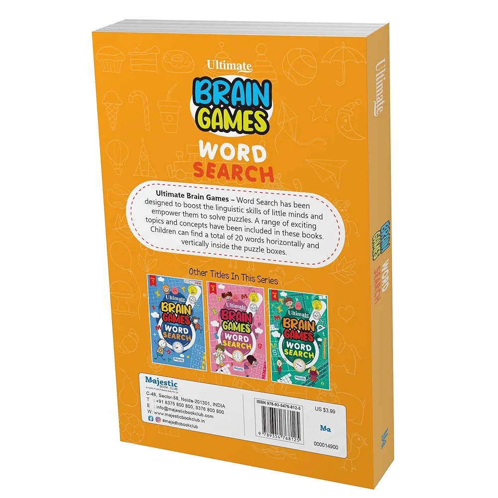 Word Search Grade 3 for Kids  - Ultimate Brain Games: 120+ Engaging Puzzles to Improve Spelling and Vocabulary - | The Book Tree Books
