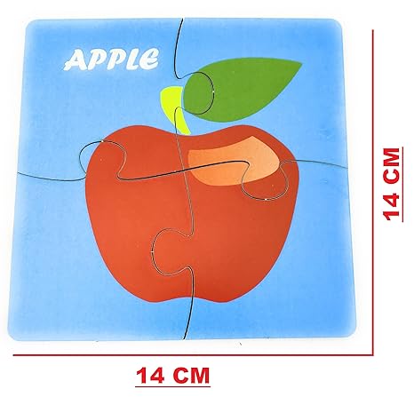 FunBlast Fruits Jigsaw Puzzles for Kids Wooden Paperless Jigsaw Puzzles for Kids