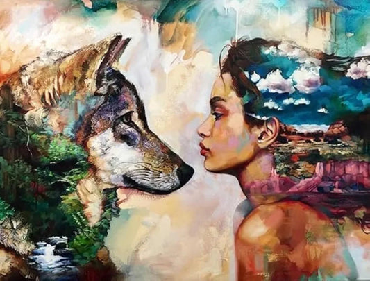 TULIP N TURTLE Fox DIY 5D Diamond Painting by Number Kits Round Dril Diamond Painting Kit Cross Stitch Pictures Arts Craft