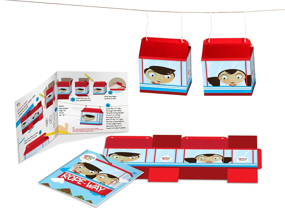 Genius Box - Play some Learning Transport Express Activity Kit,Paper,Multicolor  30 Activity Kit