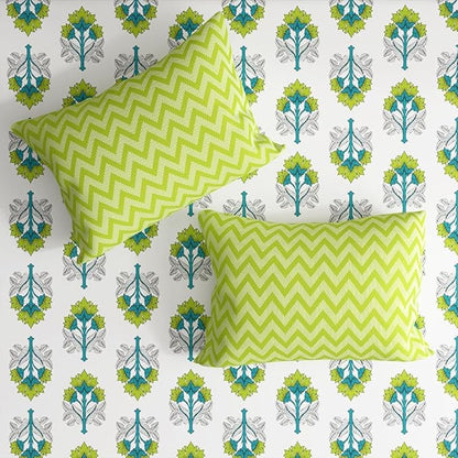 Wakefit Bedsheet For King Size,Bedsheet King Size Bed Cotton 2 Pillow Cover Elastic Fitted Sheet Rechal Colour