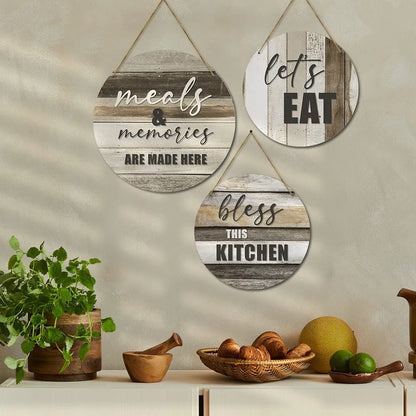 Kotart Wooden Wall Hanging Home Decor Items Meals & Memories