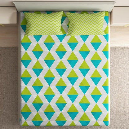 Wakefit Bedsheet for King Size Bedsheet King Size Bed Cotton 2 Pillow Covers Daniel Colour