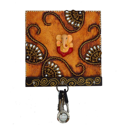 Ecraftindia Papier - Mache Splendid Lord Ganesha Key Holder