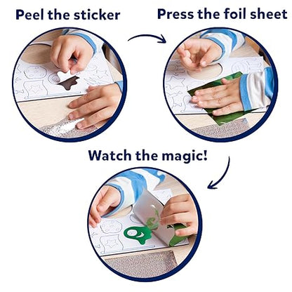 Skillmatics Art & Craft Activity Foil Fun Space No Mess Art for Kids Creative Activity