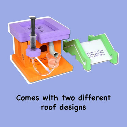 Butterfly EduFields Rainwater Harvesting Science Experiment Kit For Kids 10 Years+ | Roof Drain & Mini Water Pump School Science Exhibition Project Kit | Learning & Educational Diy Stem Toy