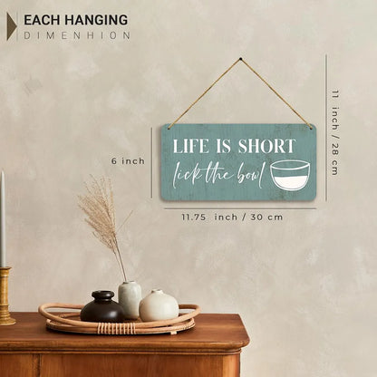 Kotart Kitchen Quotes Wooden Wall Art Hanging for Restaurant Bar Dianing Area 3