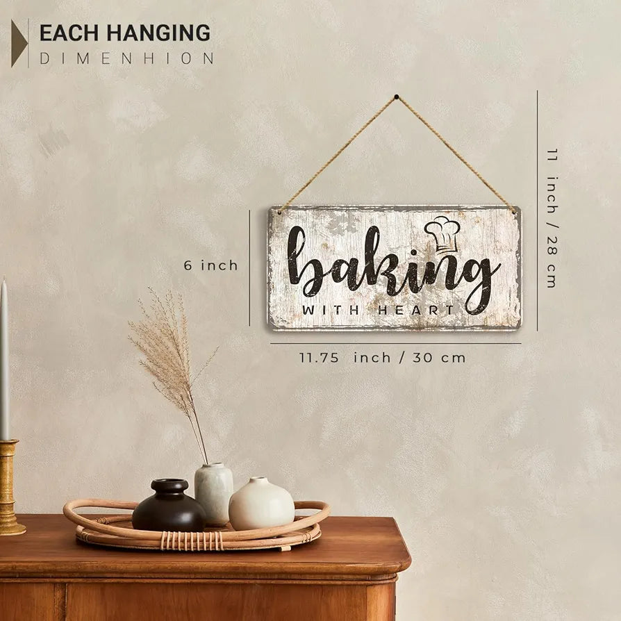 Kotart Kitchen Quotes Wooden Wall Art Hanging for Restaurant Bar Dianing Area 5