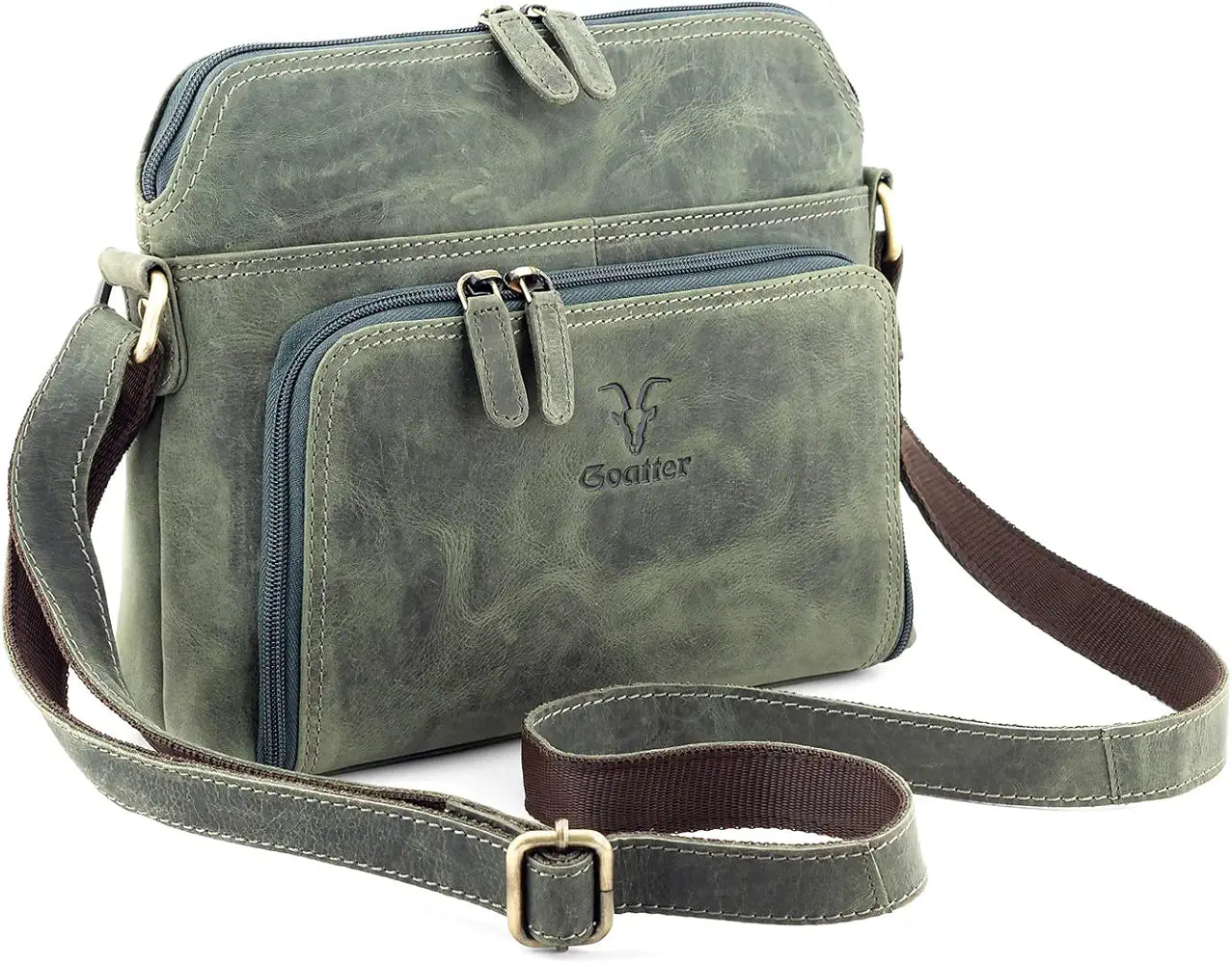 Goatter Genuine Leather Casual Sling Bag for Girls and Women