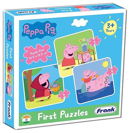 Frank Peppa Pig A Set of 3 Jigsaw Puzzle for Kids Above for Focus and Memory - 60410