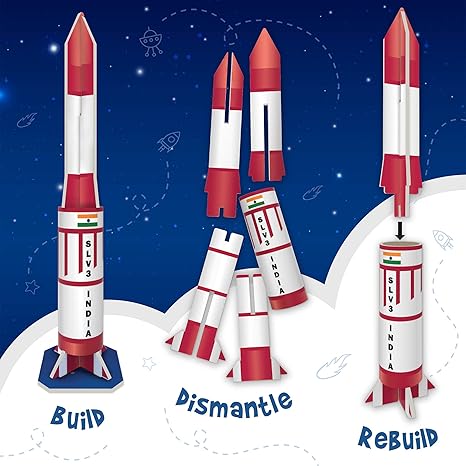 Imagimake Mapology Isro India'S Space Odyssey|Rocket & Satellite Model Making Toy Puzzle