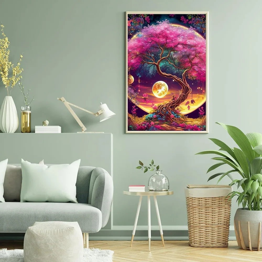 TREXEE DIY Paint by Numbers Kit for Adults Kids Beginner, DIY Tree of Life Painting by Numbers for Adults, Acrylic Oil Paint by Numbers Kits on Canvas for Home Wall Decoration and Gifts PNB 16x20inch