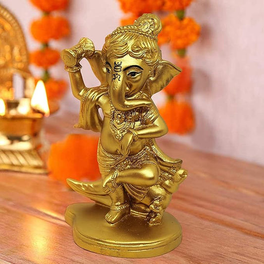 Tied Ribbons Decorative Ganesha Idol Statue Showpiece Figurine Decorations  Items for Home Decor
