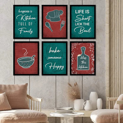 Kotart Restaurant Quotes Framed Posters for Kitchen Wall Decoration Kitchen 1