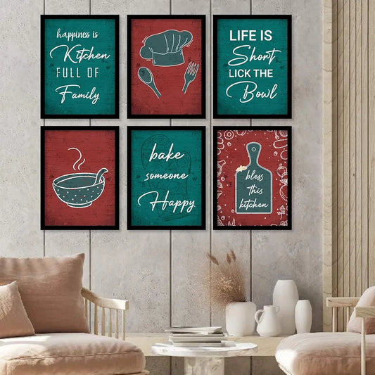 Kotart Restaurant Quotes Framed Posters for Kitchen Wall Decoration Kitchen 1