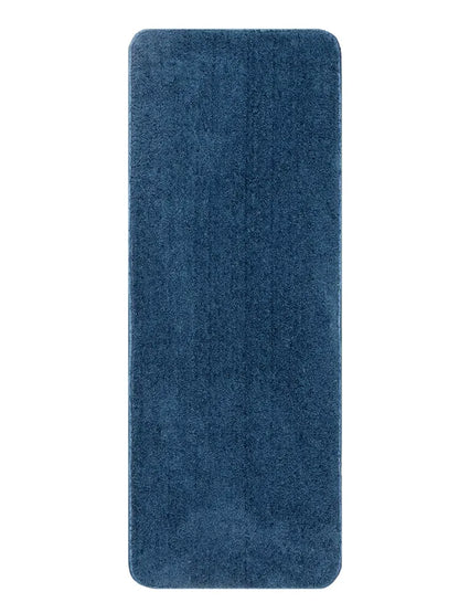 Saral Home Solid Neo Shaggy Yarn Durable & Washable Multipurpose Runner Colour Blue
