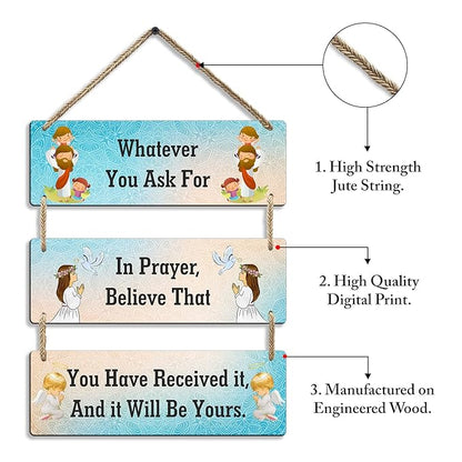 Sehaz Artworks Jesus Wooden Wall Hangings for Home Decoration Home Decor Christian-3-0035