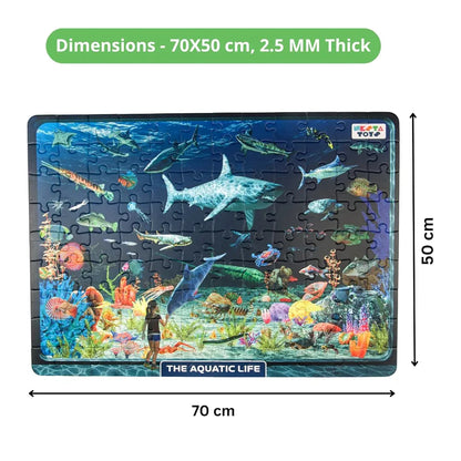 NESTA TOYS - Floor Puzzle & Game, Aquatic Life Jigsaw Puzzle, Educational Toy, Gifts for Boys & Girls Ages 6 to 14 | Learning Toys | 108 pcs, 70 x 50 cm