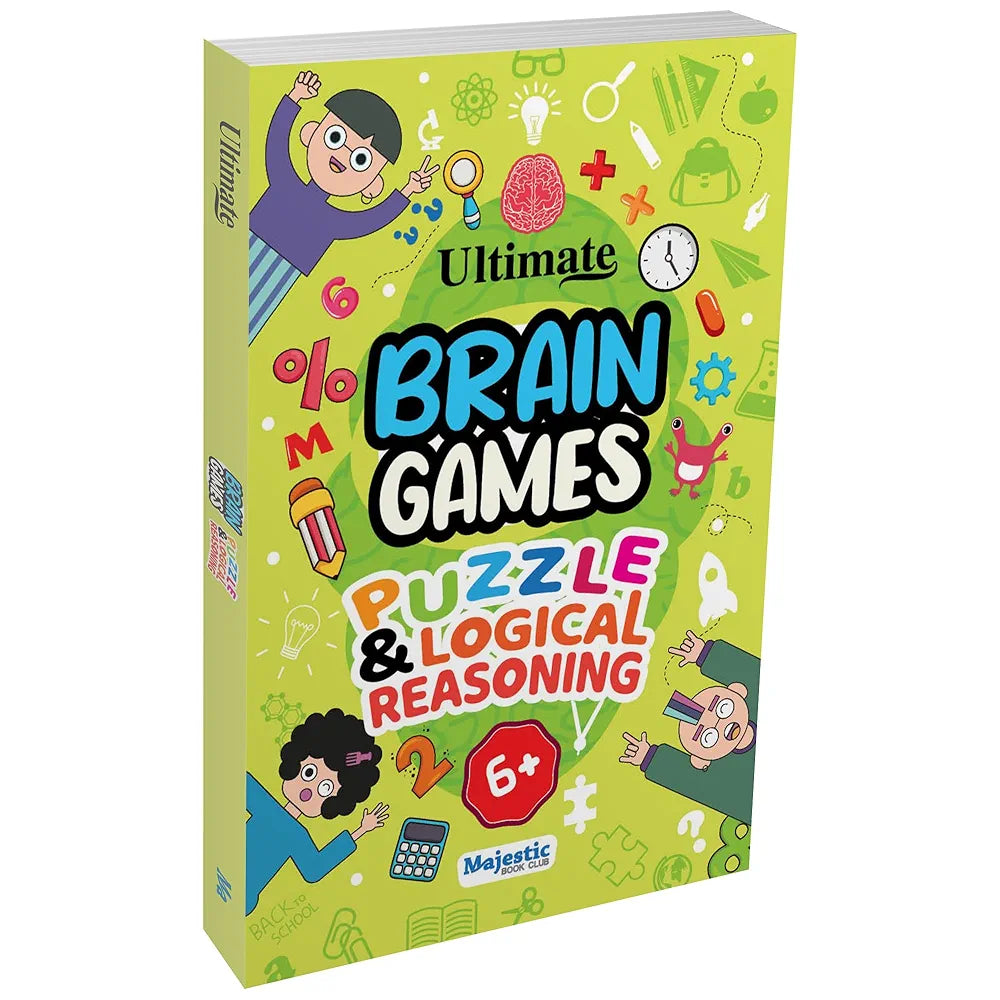 Puzzle & Logical Reasoning for Kids  - Ultimate Brain Games: 120+ Puzzles to Develop Critical Thinking and Logical Reasoning in children - | The Book Tree Books
