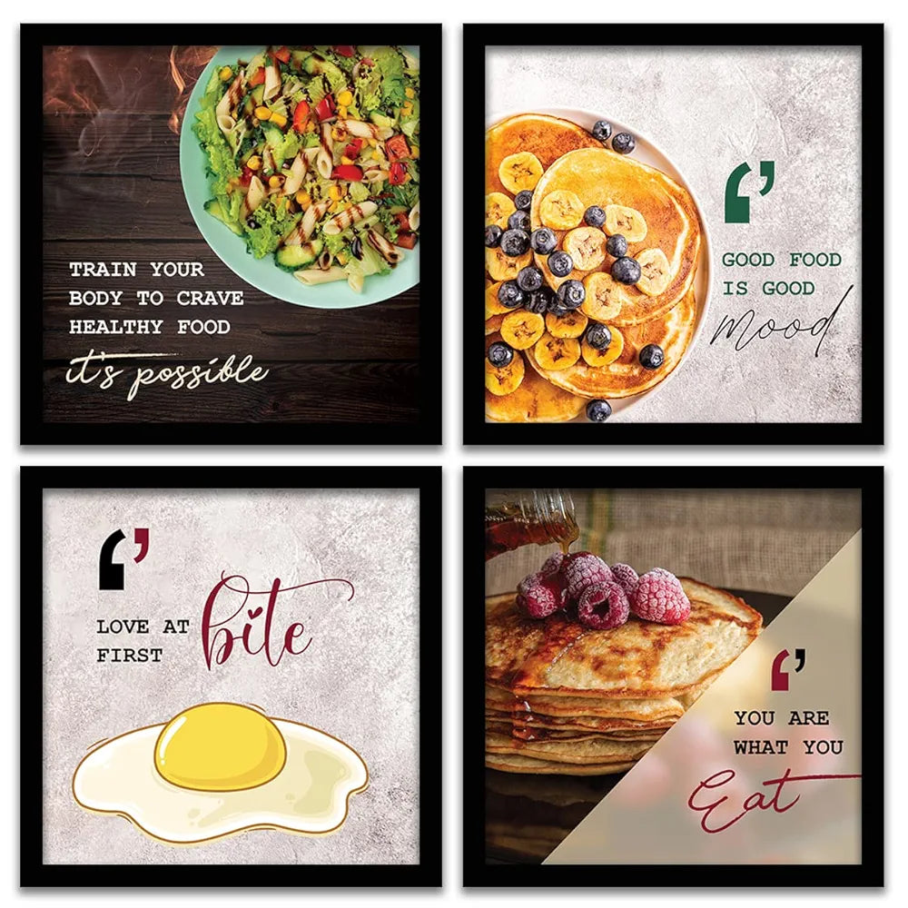 Kotart Train your Body Cooking Quotes Wall Posters With Frame