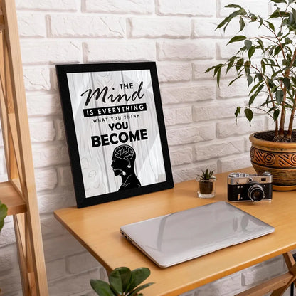 ArtX Paper Stay Patient Motivational Framed Posters Set of 4