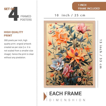 Kotart Premium Digital Paintings with Frame Pack of 6 J
